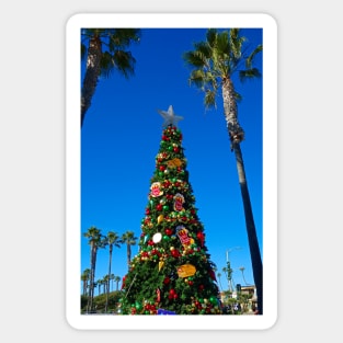 Seal Beach Christmas Tree Sticker